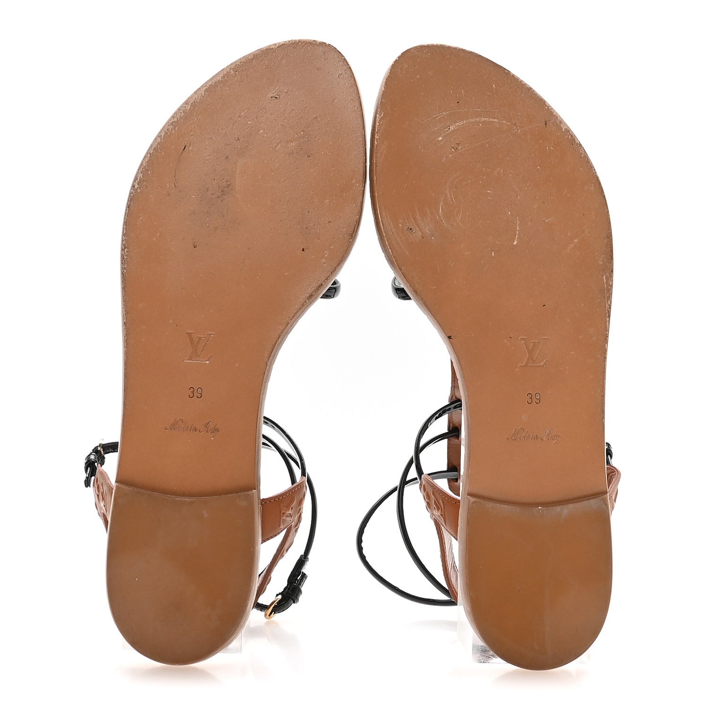 Calfskin Key West Sandals 39 Brown