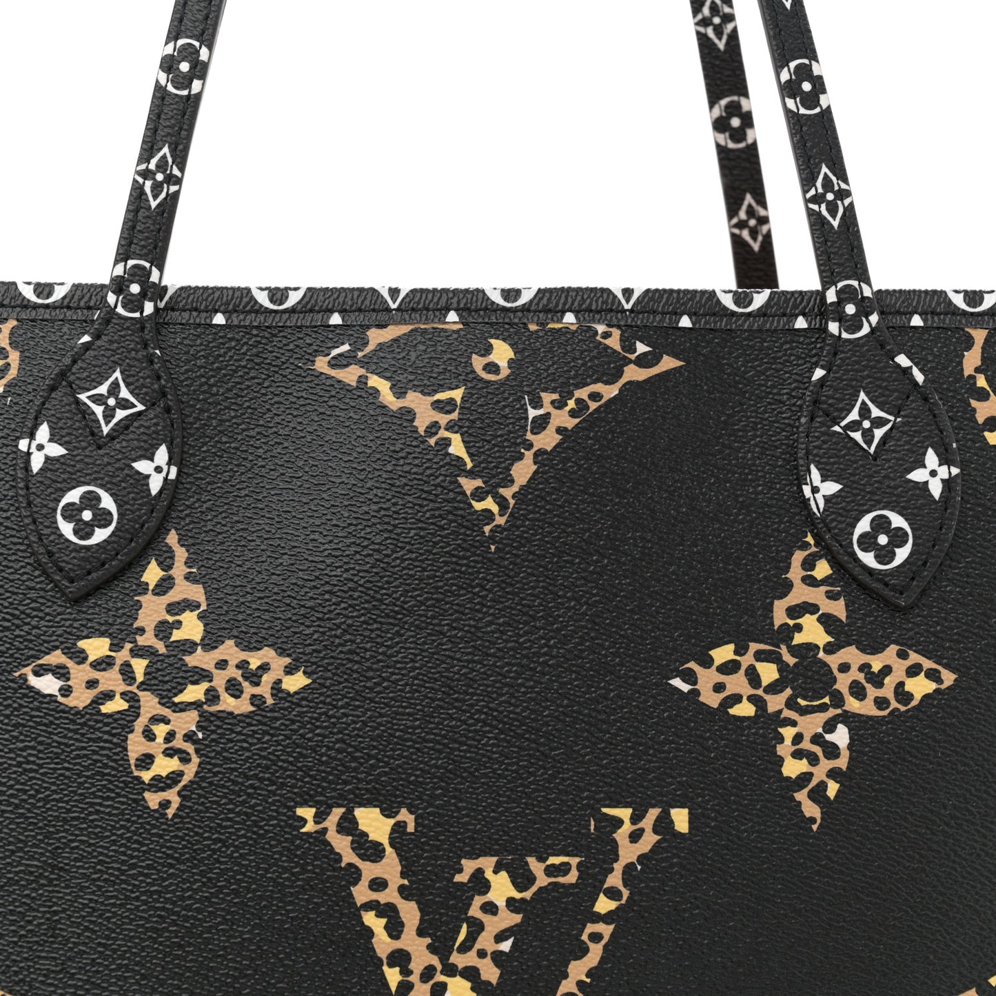 Monogram Giant Jungle Neverfull MM Black