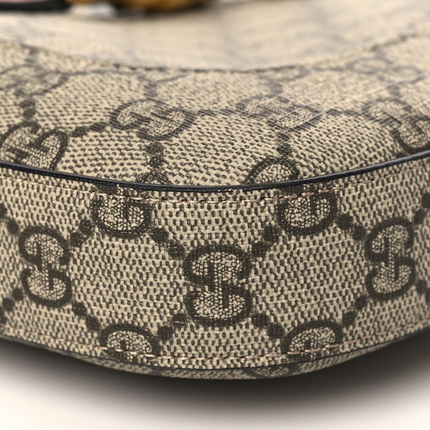 Gucci GG Supreme Monogram Snakeskin Small Jackie 1961 Hobo Beige Ebony 8 of 10