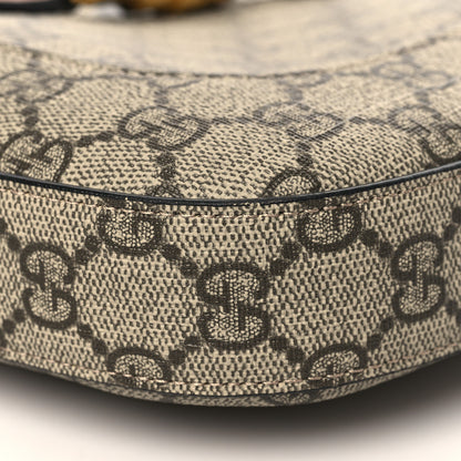 Gucci GG Supreme Monogram Snakeskin Small Jackie 1961 Hobo Beige Ebony 8 of 10