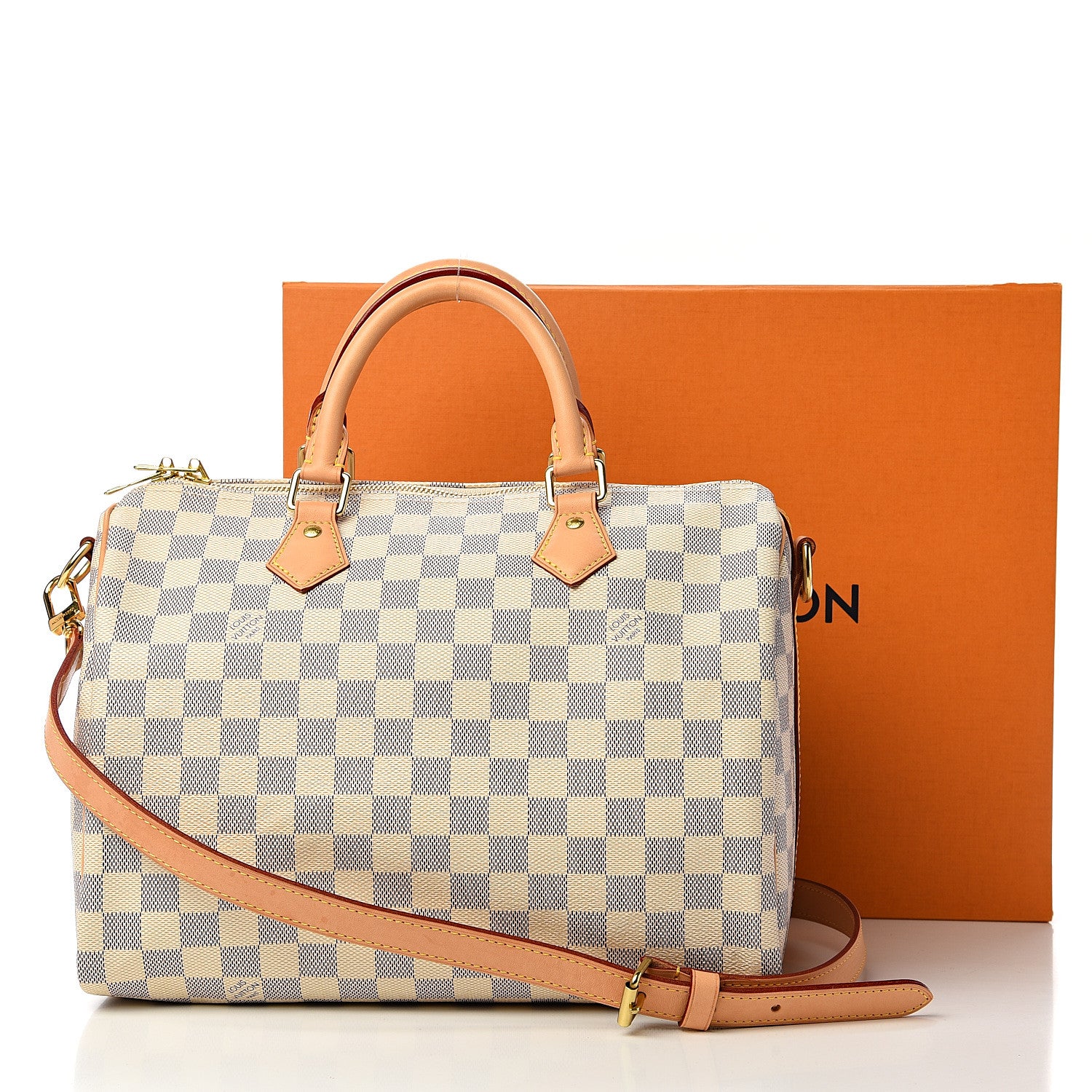 Louis Vuitton Damier Azur Speedy Bandouliere 30 10 of 10