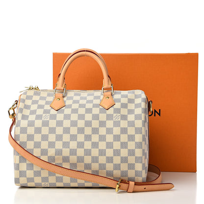 Louis Vuitton Damier Azur Speedy Bandouliere 30 10 of 10