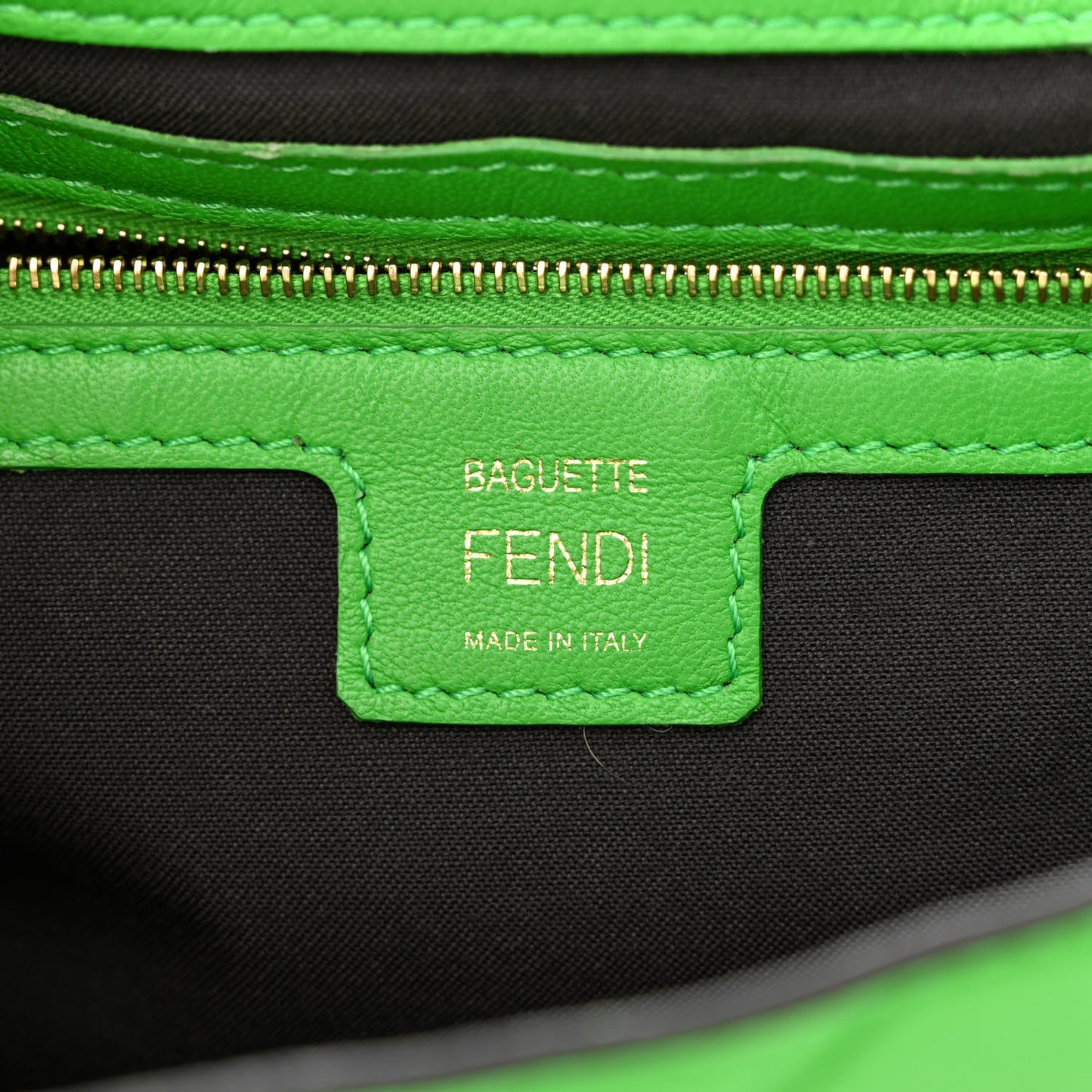 Nappa FF 1974 Embossed Baguette Tomatillo