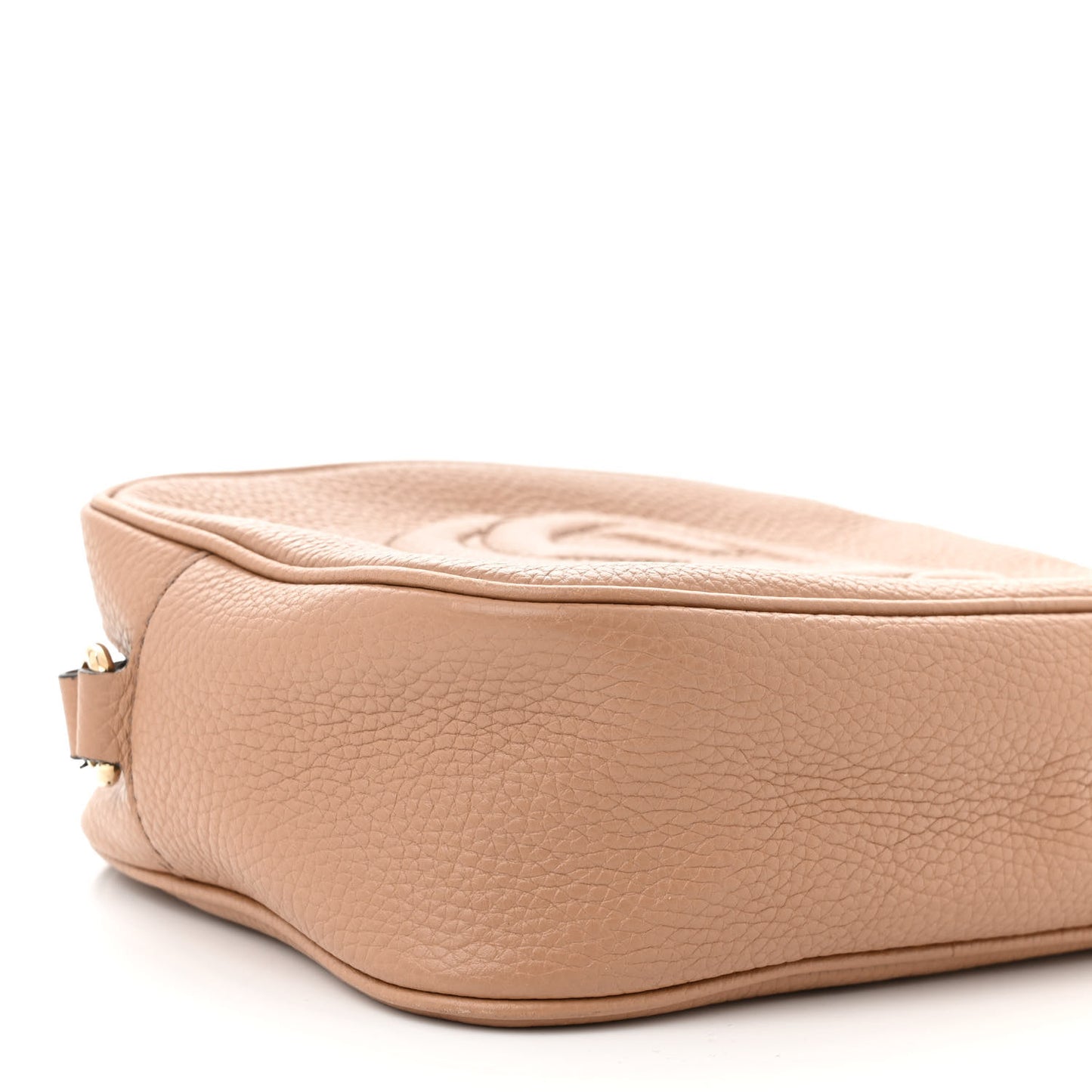 Pebbled Calfskin Small Soho Disco Bag Camelia