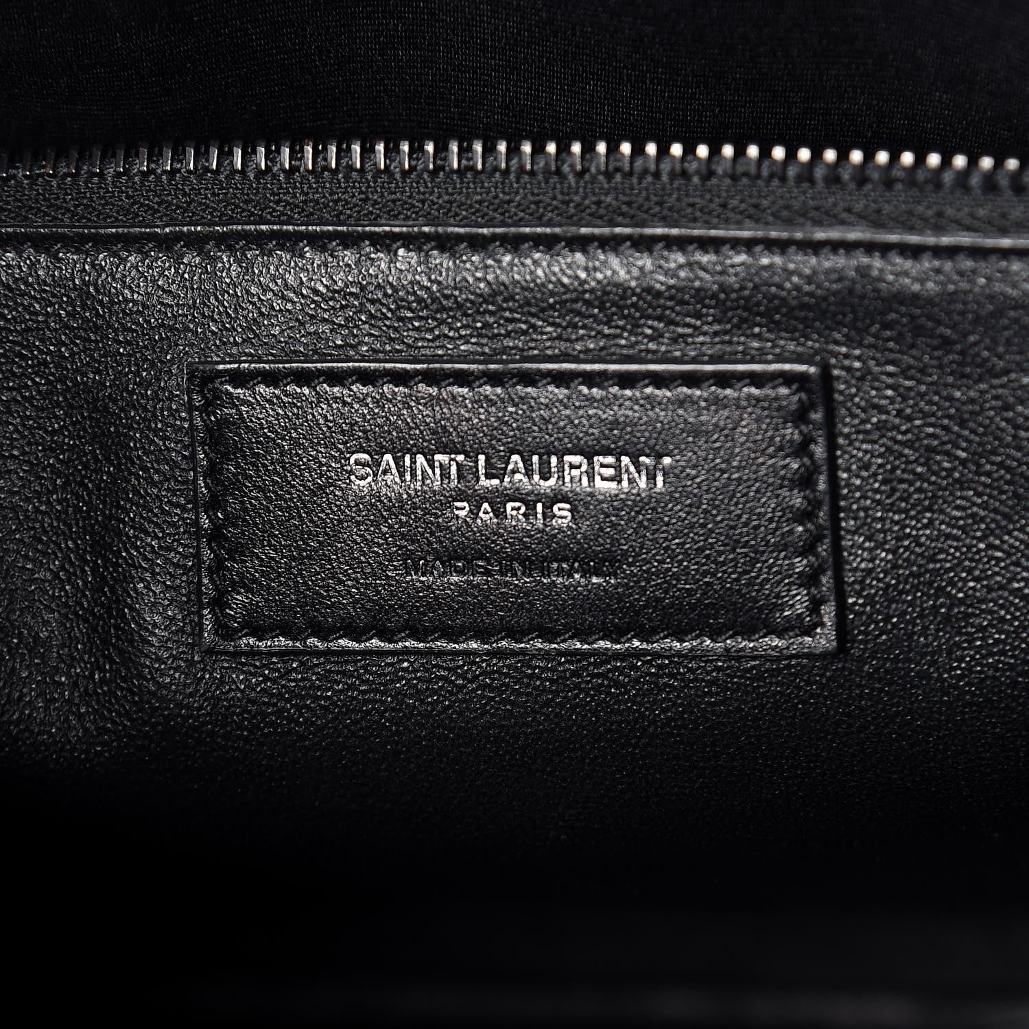 Saint Laurent Calfskin Crocodile Embossed Small Sac de Jour Black 6 of 10
