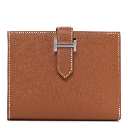 Hermes Epsom Bearn Compact Wallet Gold 1 of 8