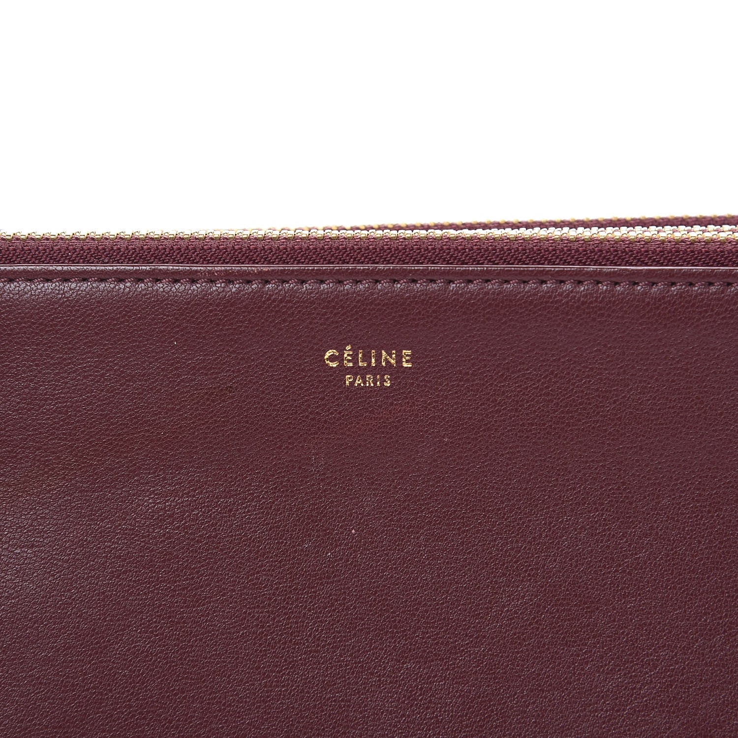 Celine Lambskin Small Trio Crossbody Bag Burgundy 8 of 14