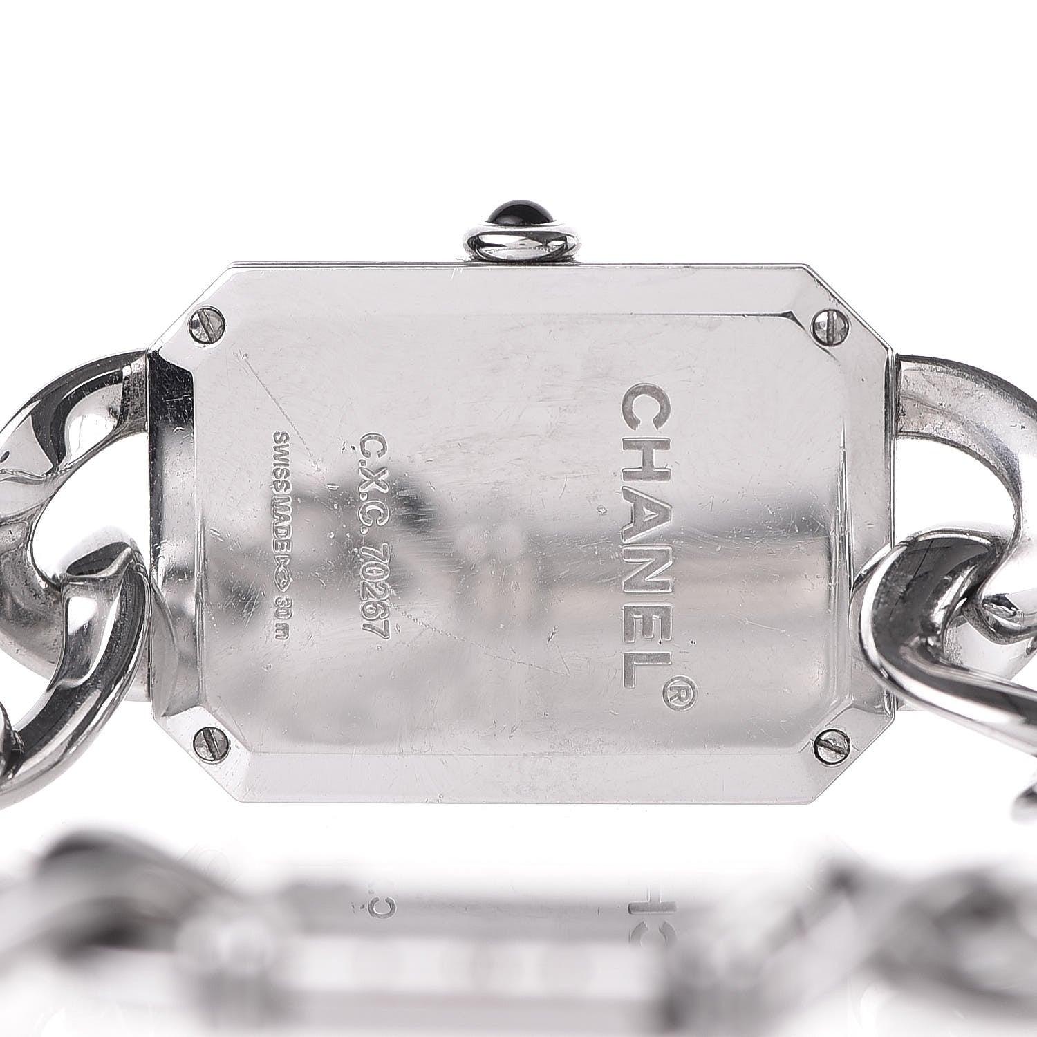 Chanel Stainless Steel Mother of Pearl 20mm Chain Premiere Quartz Watch M 5 of 7