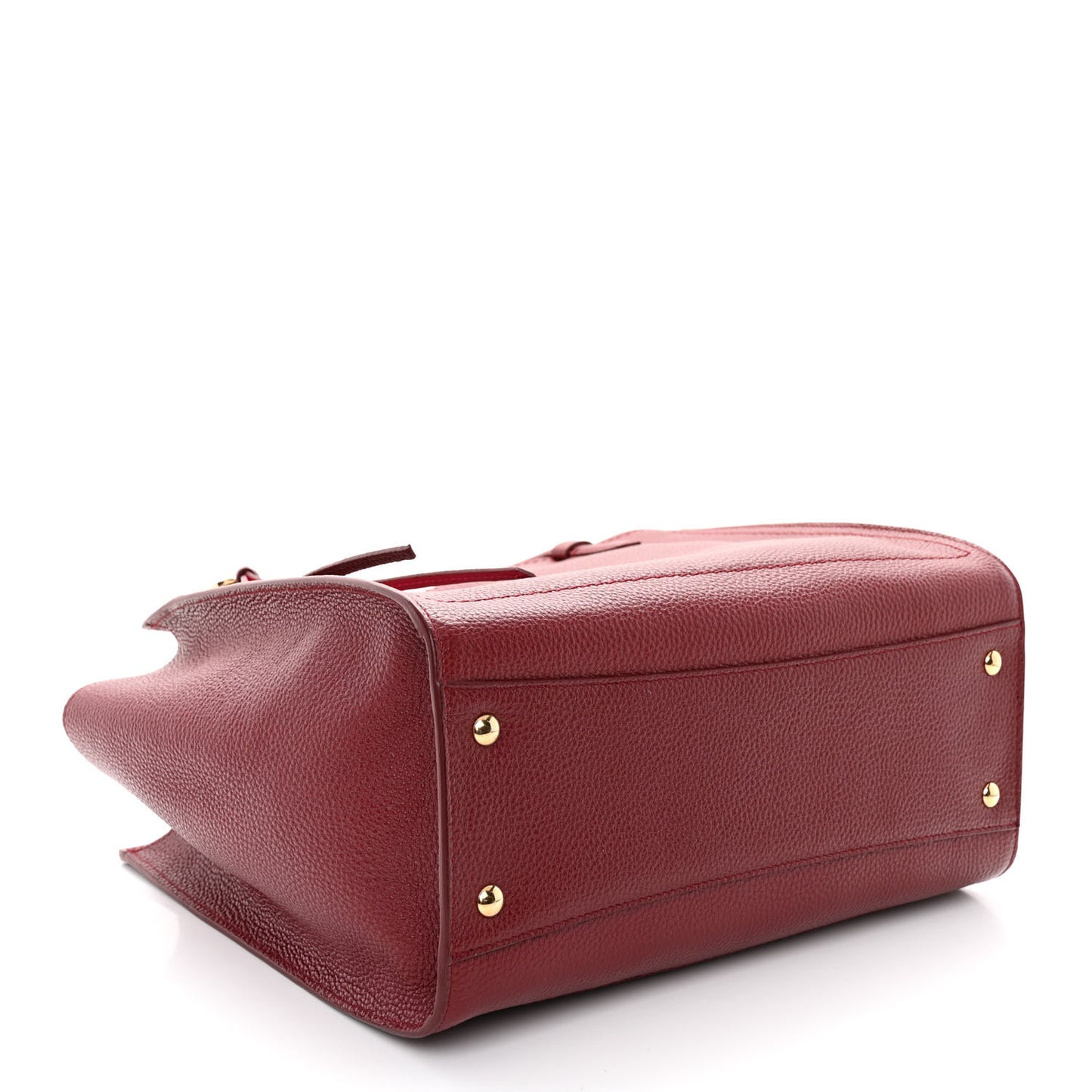 Calfskin Double Handle Medium Amy Tote Framboise