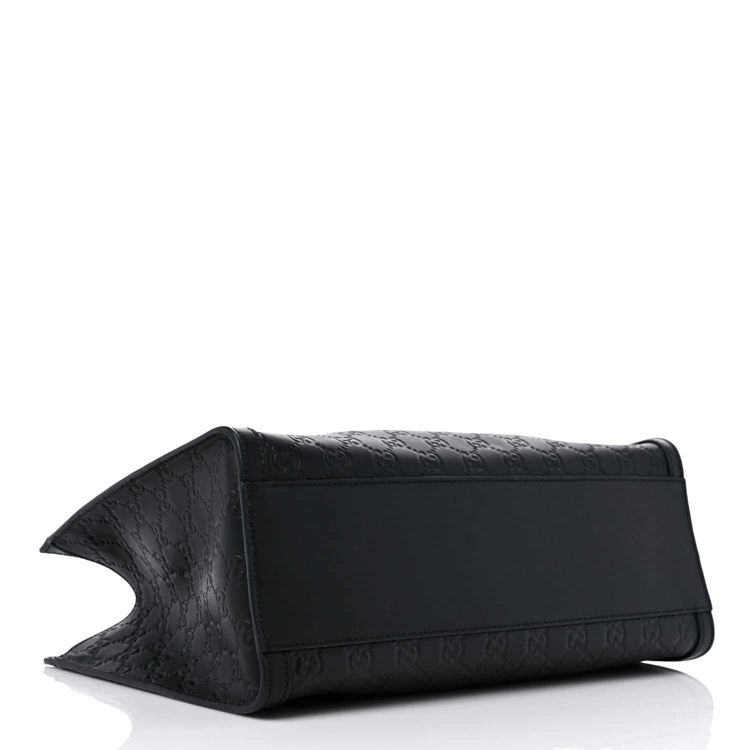 Gucci Guccissima Medium Padlock Tote Black 4 of 9