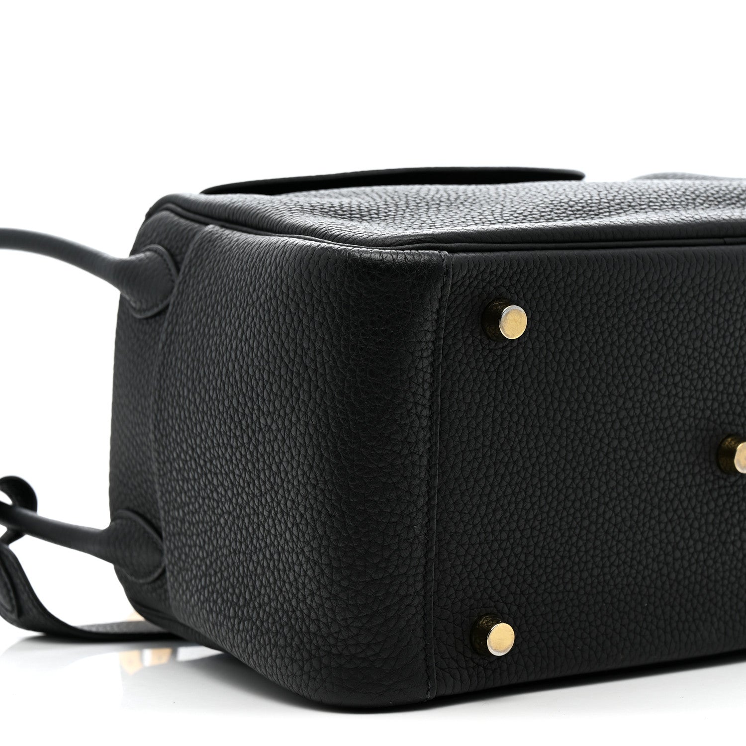 Hermes Taurillon Clemence Lindy 26 Black 9 of 11