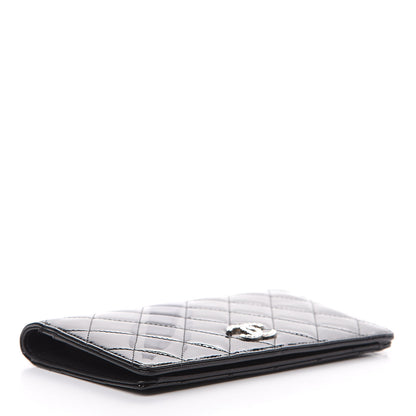 Chanel Patent Quilted Brilliant Yen Wallet Black 3 of 10