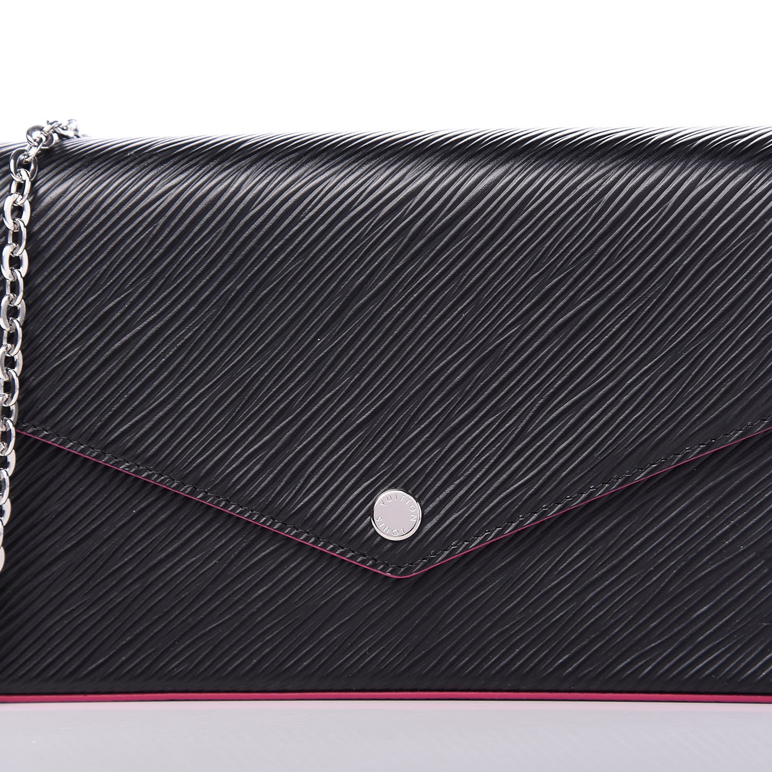 Louis Vuitton Epi Pochette Felicie Black Hot Pink 10 of 10