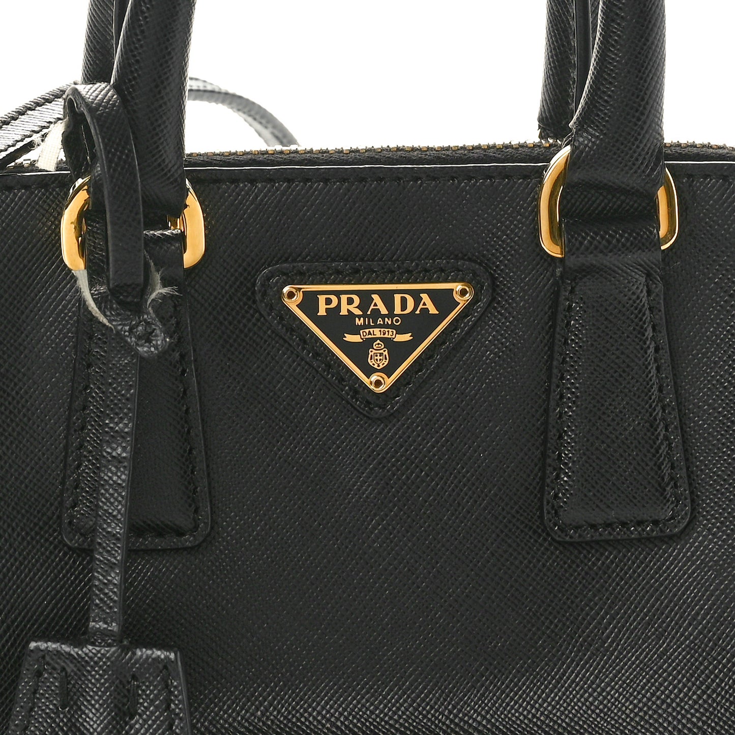 Saffiano Lux Mini Promenade Tote Black