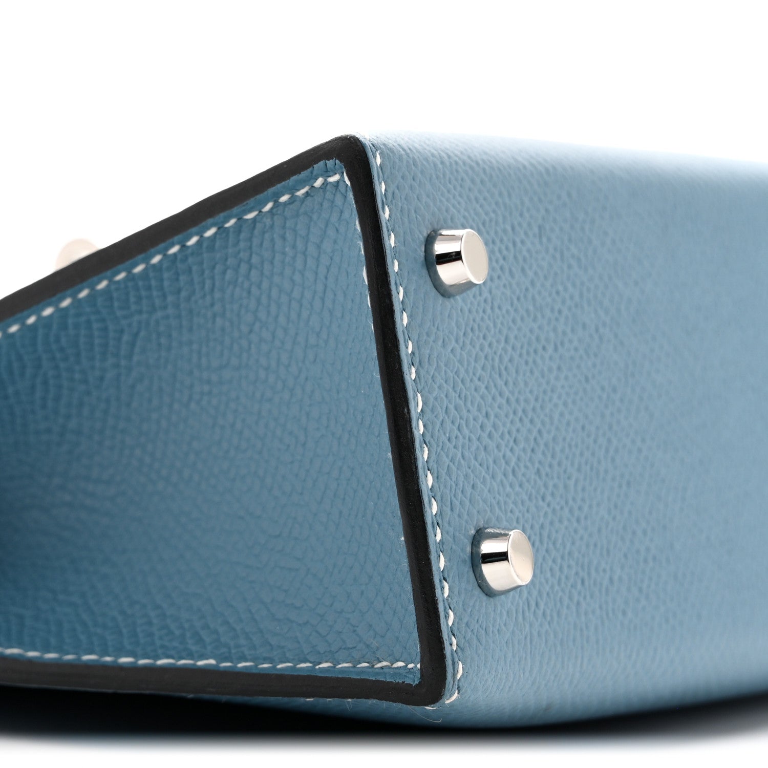 Hermes Epsom Mini Kelly Sellier 20 New Blue Jean 9 of 14