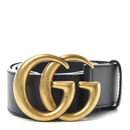 Gucci Calfskin Double G 40mm Belt 80 32 Black 1 of 6