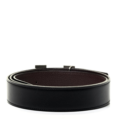 Hermes Box Togo 32mm H Belt 90 Black Chocolate 2 of 3