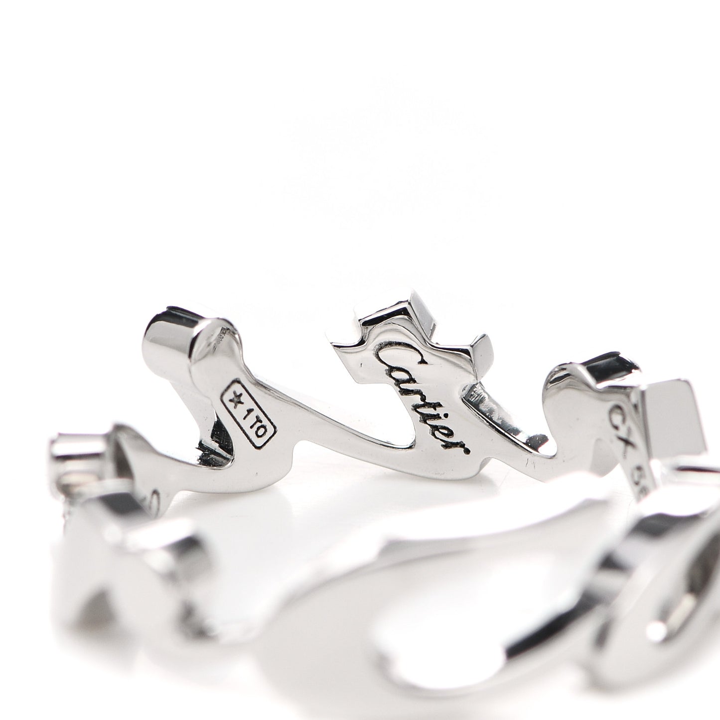 18K White Gold Signature Ring 50 5.25