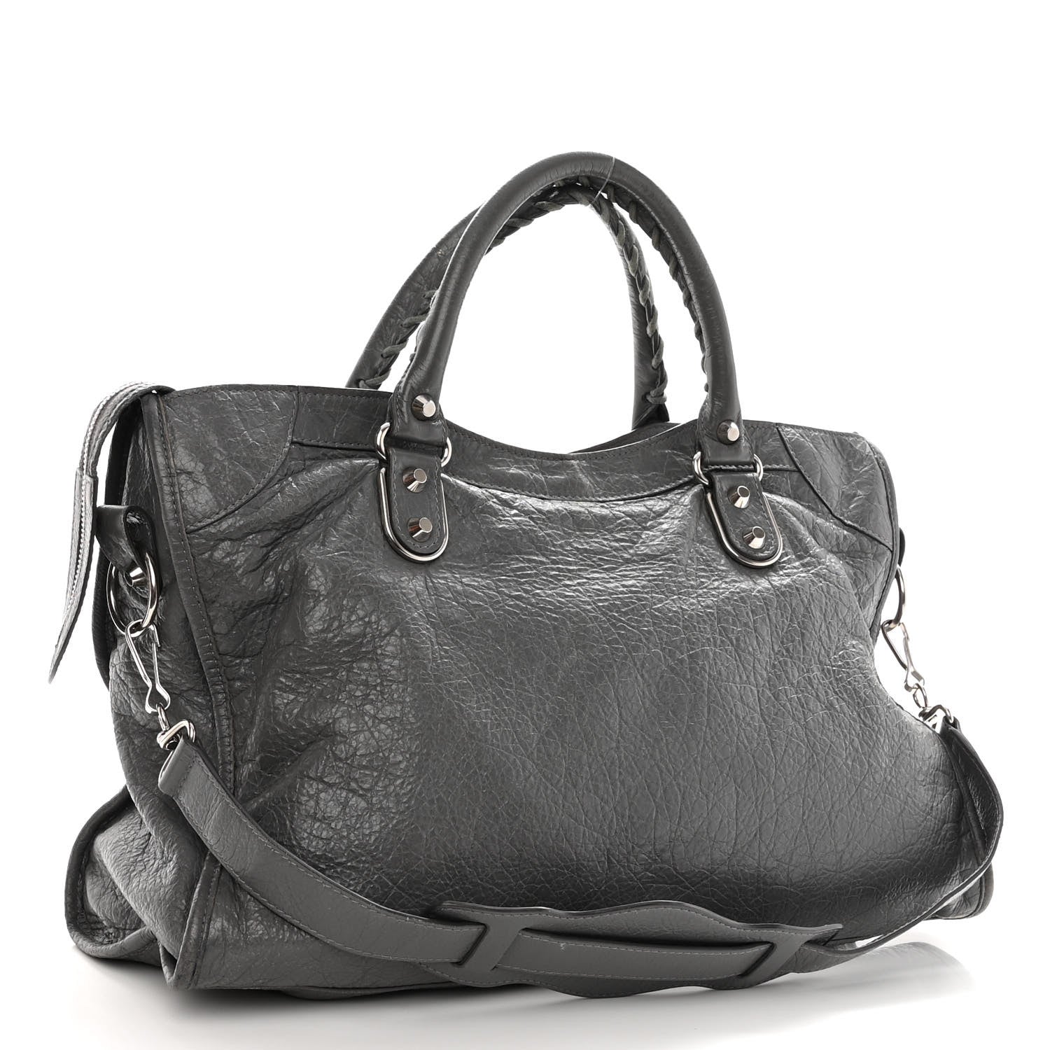 Balenciaga Agneau Silver Metallic Edge Hardware City Gris Cendre 3 of 10