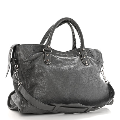 Balenciaga Agneau Silver Metallic Edge Hardware City Gris Cendre 3 of 10