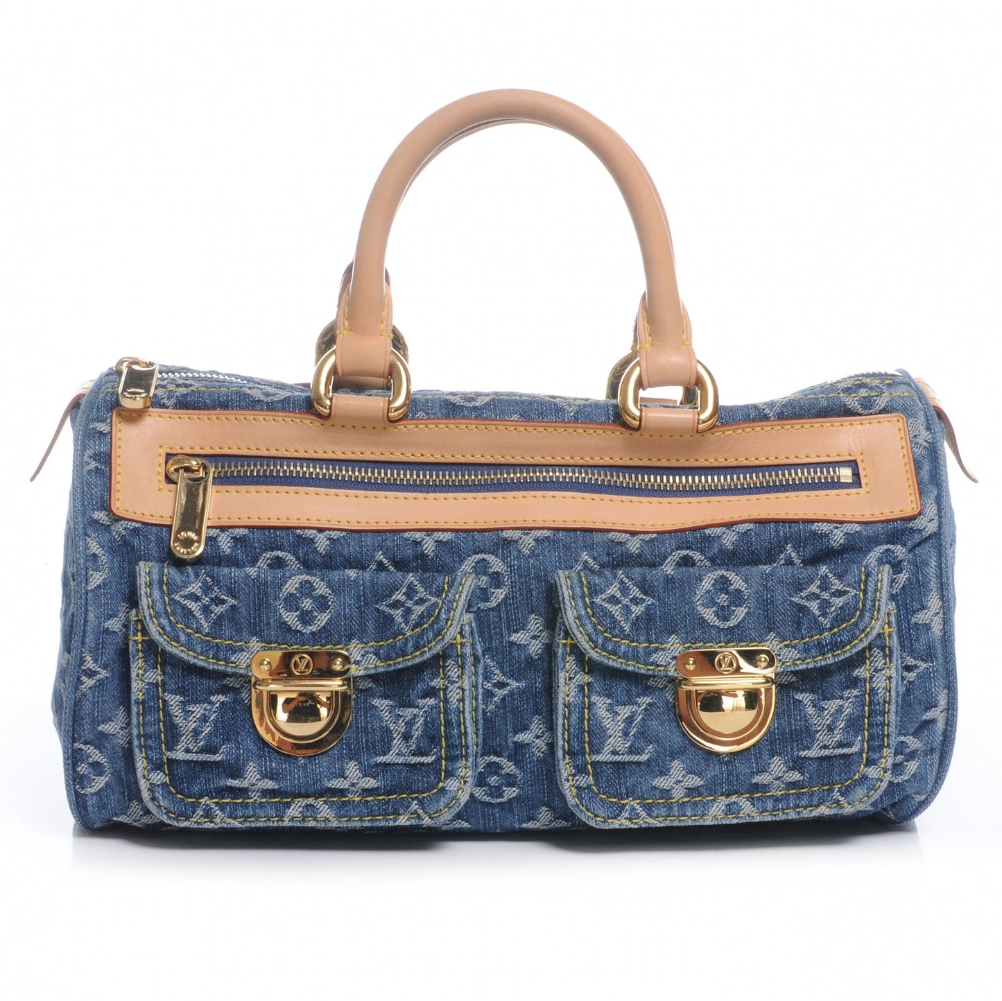 Monogram Denim Neo Speedy Blue
