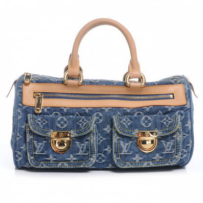 Louis Vuitton Monogram Denim Neo Speedy Blue 1 of 7