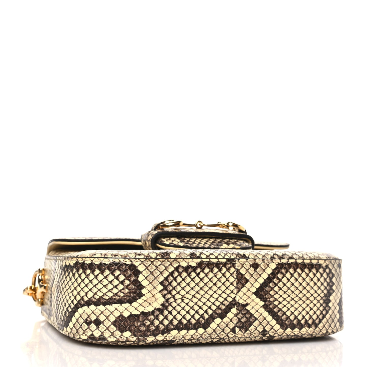 Snakeskin Web Mini Horsebit 1955 Shoulder Bag New Rock