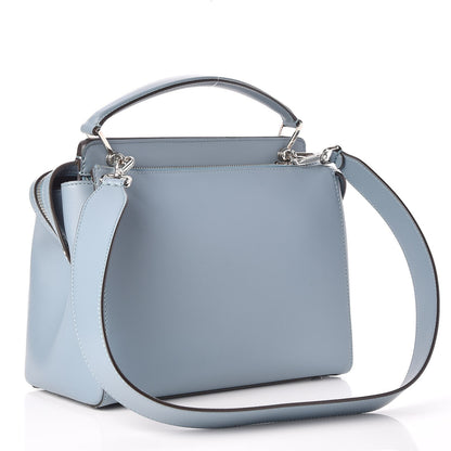 Fendi Vitello Baltico Dolce DotCom Satchel Riviera Blue Notte 3 of 10