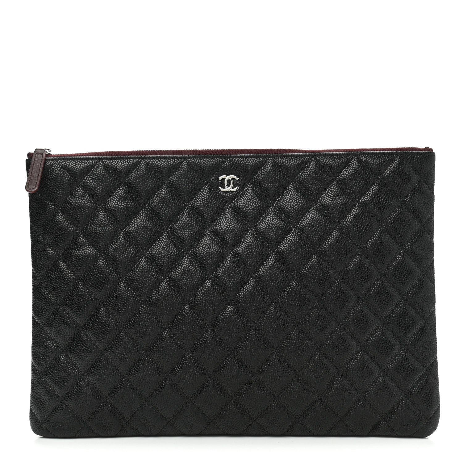 Chanel Caviar Quilted Large Cosmetic Case Black 1 of 7