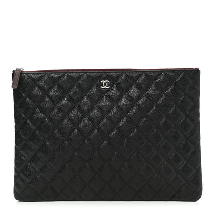 Chanel Caviar Quilted Large Cosmetic Case Black 1 of 7