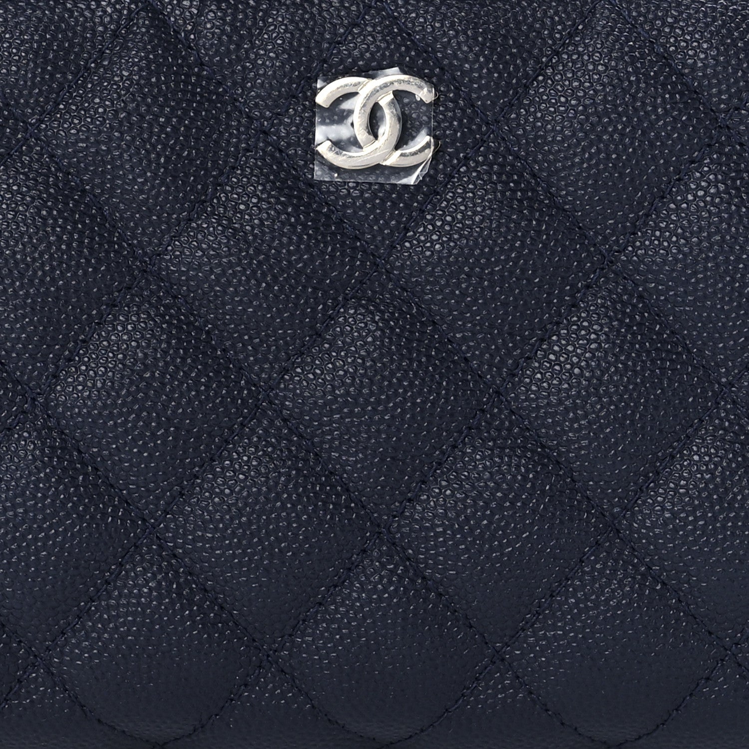 Chanel Caviar Quilted Small Pouch Navy 8 of 12
