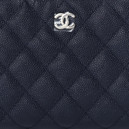 Chanel Caviar Quilted Small Pouch Navy 8 of 12