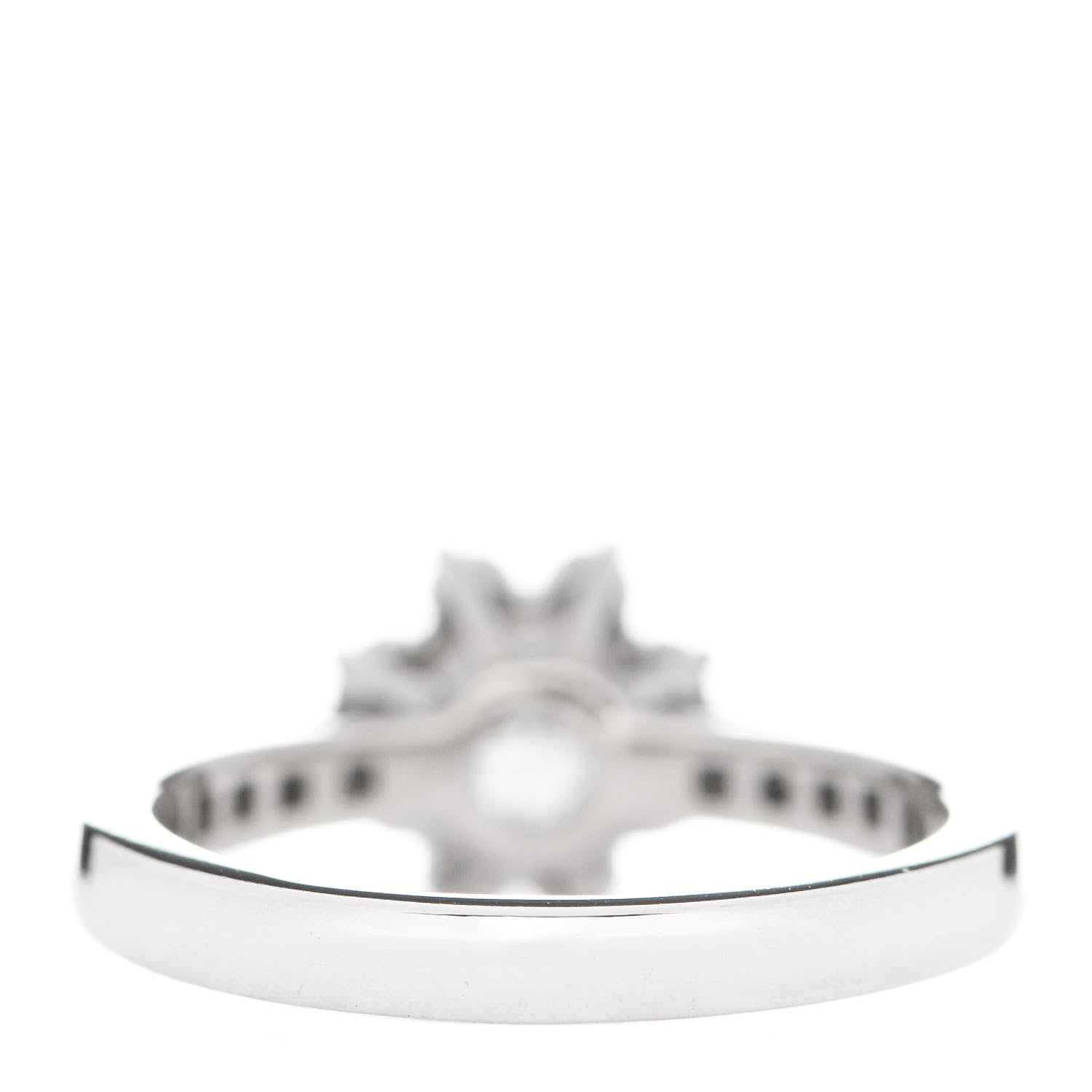 Tiffany Platinum Diamond .22ct Flower Ring 47 4.25 4 of 5