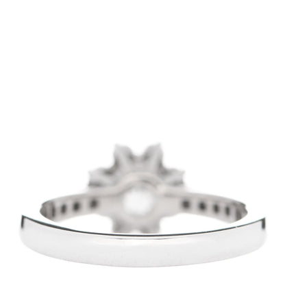 Tiffany Platinum Diamond .22ct Flower Ring 47 4.25 4 of 5