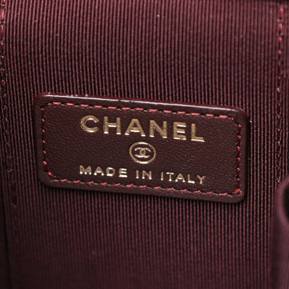 Chanel Lambskin Quilted Mini Vanity Case With Chain Black 6 of 9