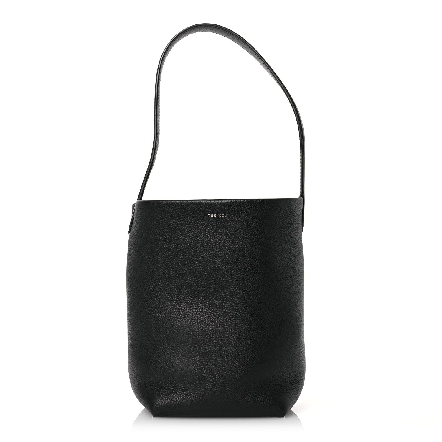 The Row Grained Calfskin Small N/S Park Tote Black 1 of 12