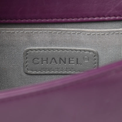 Chanel Velvet Quilted Small Boy Flap Purple 5 of 12