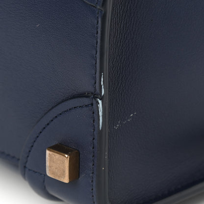 Celine Smooth Calfskin Micro Luggage Ink 9 of 10