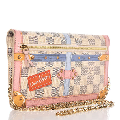 Louis Vuitton Damier Azur Summer Trunks Pochette Weekend 3 of 7