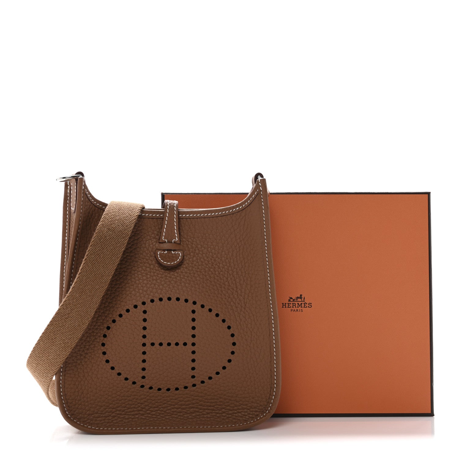 Hermes Taurillon Clemence Evelyne TPM Gold 11 of 11