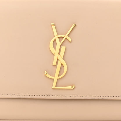 Saint Laurent Smooth Calfskin Classic Monogram Cassandre Clutch Nude 8 of 16