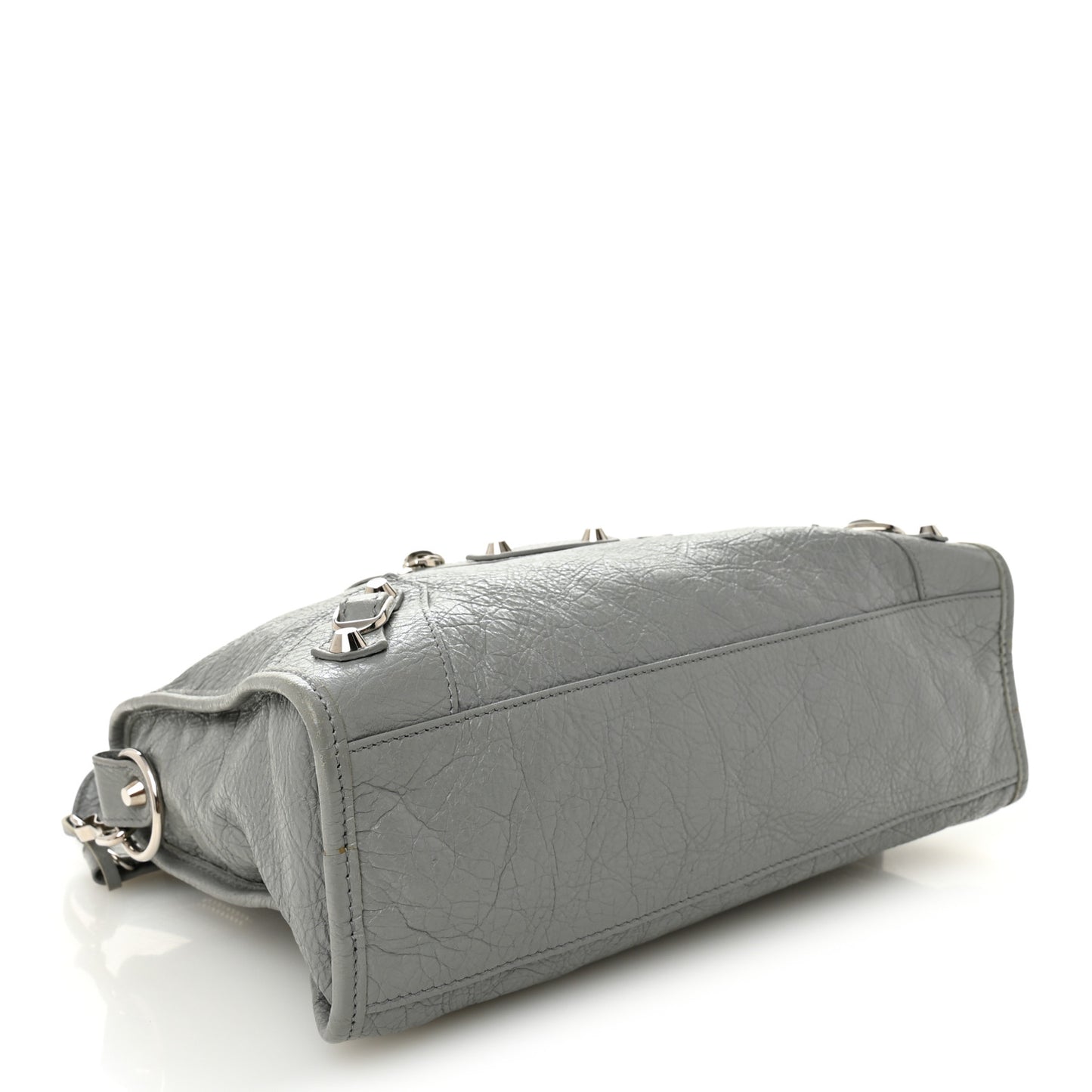 Agneau Classic Silver Hardware S City Gris Haussmannien