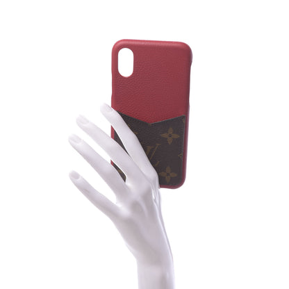 Louis Vuitton Calfskin Monogram iPhone X/XS Bumper Scarlet 2 of 8