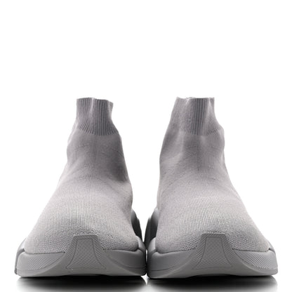 Balenciaga Technical 3D Recycled Knit Womens Speed 2.0 Sneakers 39 Monocolor Grey 2 of 7