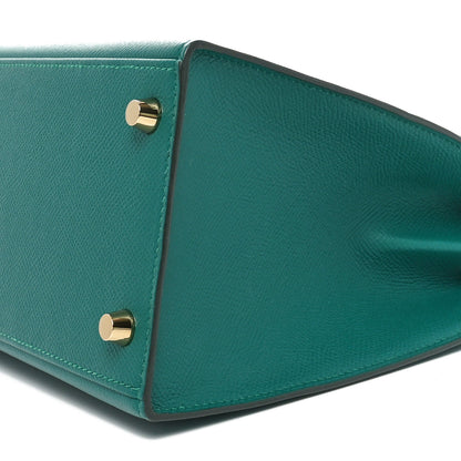 Hermes Epsom Horseshoe Kelly Sellier 28 Malachite 10 of 10