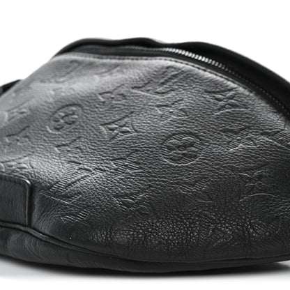 Louis Vuitton Calfskin Monogram Shadow Discovery Bumbag Black 9 of 9