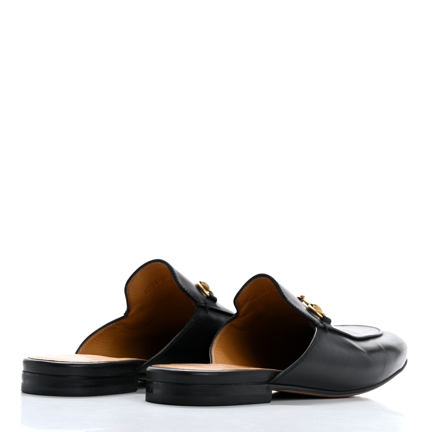 Gucci Calfskin Womens Princetown Slippers 40 Black 5 of 9