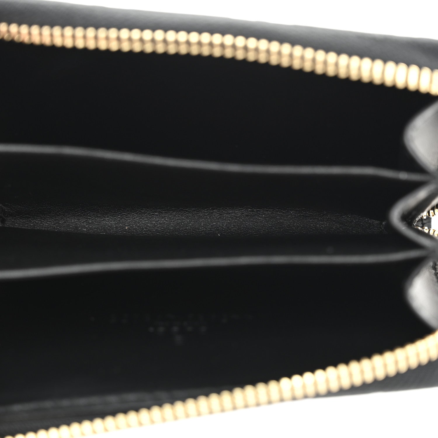 Gucci Guccissima Zip Around Card Case Black 5 of 6