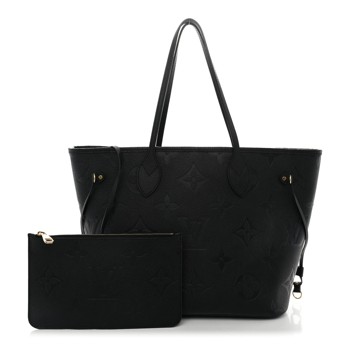 Louis Vuitton Empreinte Monogram Giant Neverfull MM Black 2 of 10