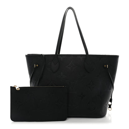 Louis Vuitton Empreinte Monogram Giant Neverfull MM Black 2 of 10